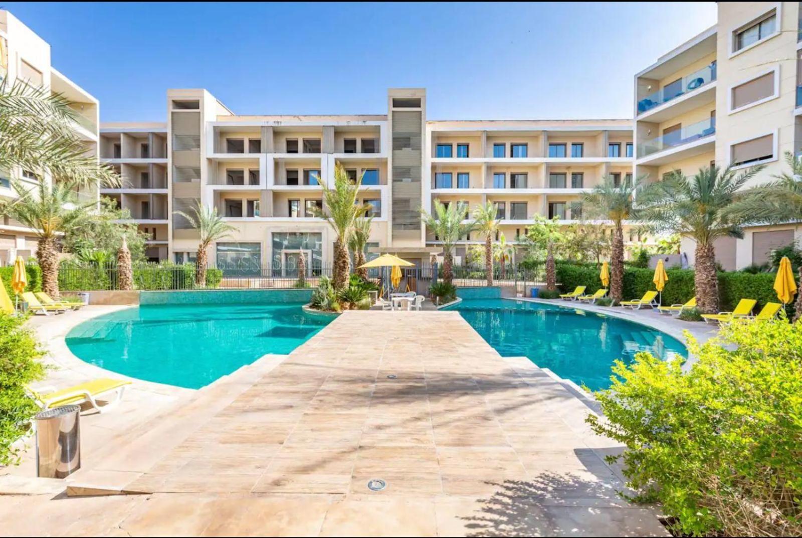 Appartement Luxueux Avec Piscine 10 Minutes Du Centre Ville Marrakesch Exterior foto