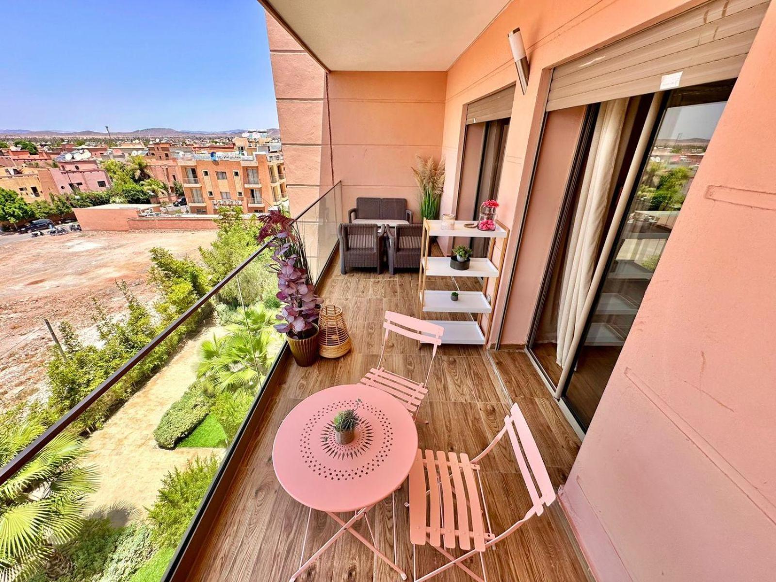 Appartement Luxueux Avec Piscine 10 Minutes Du Centre Ville Marrakesch Exterior foto