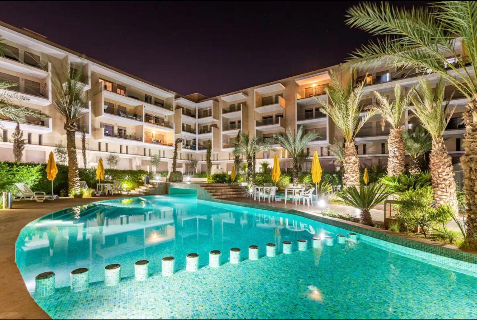 Appartement Luxueux Avec Piscine 10 Minutes Du Centre Ville Marrakesch Exterior foto