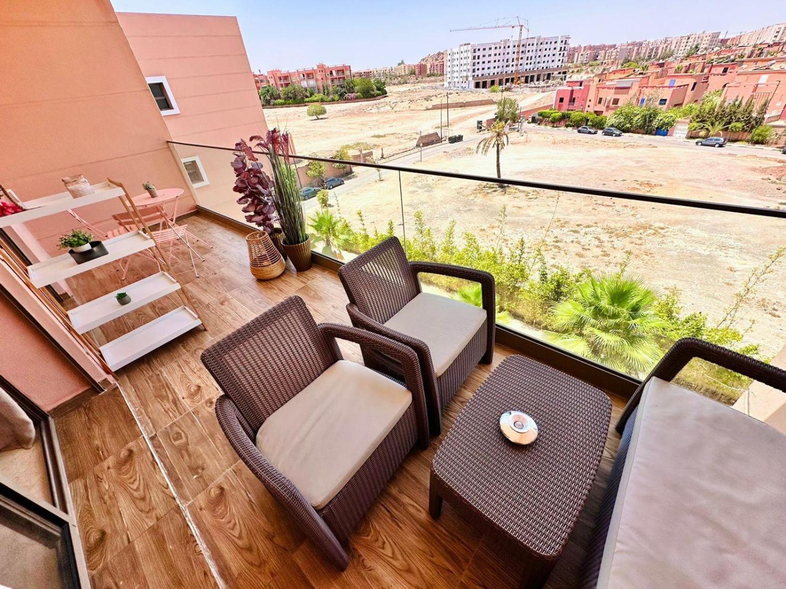 Appartement Luxueux Avec Piscine 10 Minutes Du Centre Ville Marrakesch Exterior foto