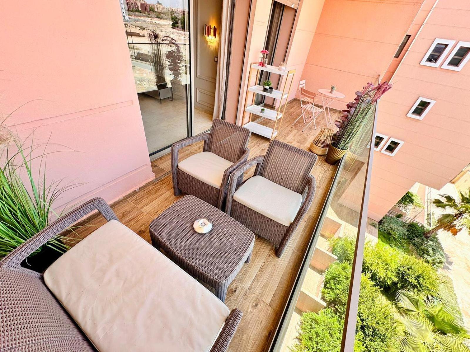 Appartement Luxueux Avec Piscine 10 Minutes Du Centre Ville Marrakesch Exterior foto
